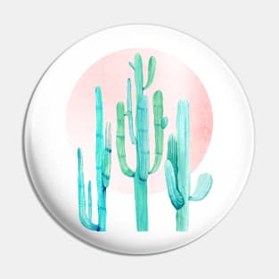 Rose Gold Cactus Sunshine III Pin