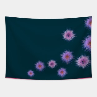 purple abstract flower Tapestry