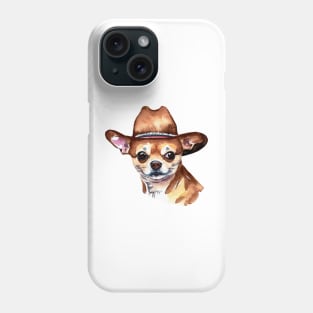 Cowboy Hat Chihuahua Phone Case