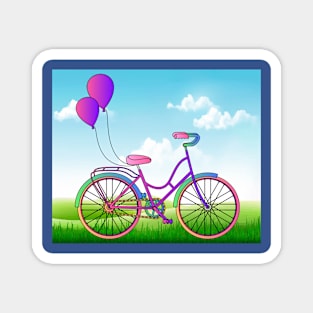 Retro Vintage Bicycle Biker Lover Magnet