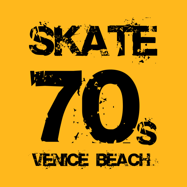 Skate Venice Beach (black letters) by Stupid Coffee Designs