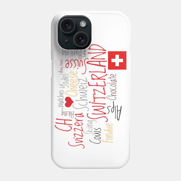 My Favorite Swiss Things Phone Case by AntiqueImages