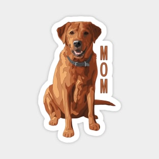 Lab Mom Red Labrador Retriever Dog Lover Magnet