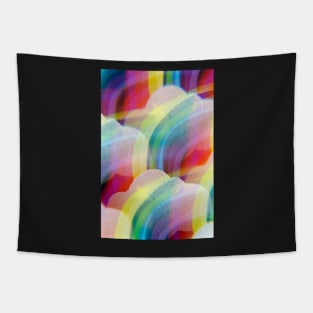 Kaleidoscopic rainbows and clouds Tapestry