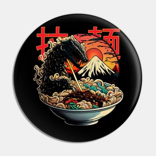 Godzilla Ramen Pin