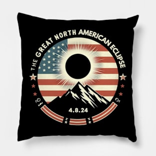 The great north american eclipse 4.8.2024 Pillow