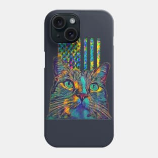 Cat Flag (pastel colors) Phone Case