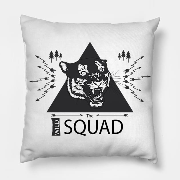 The wild squad Pillow by malikaali