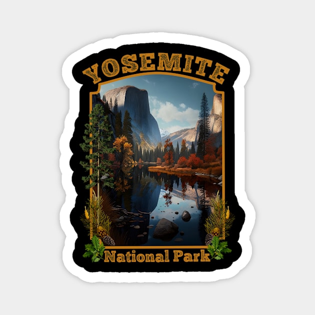 Yosemite National Park Magnet by AtkissonDesign