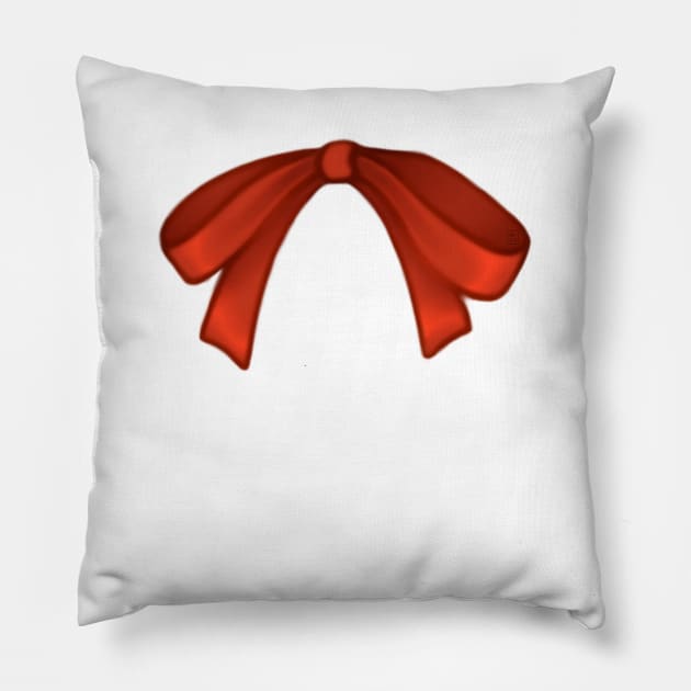 Orange Bow Pillow by Smilla