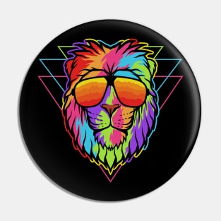 Lion Animal Artwork Pin