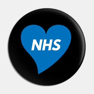 NHS Blue heart Flag Pin