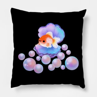 Pearlscale goldfish with pearls Pillow