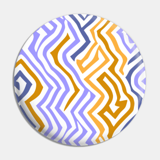 Wavy Purple Brown Abstract Design Pin