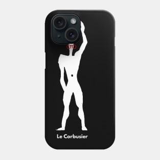 Le Modulor with Corbusier´s glasses illustration Phone Case