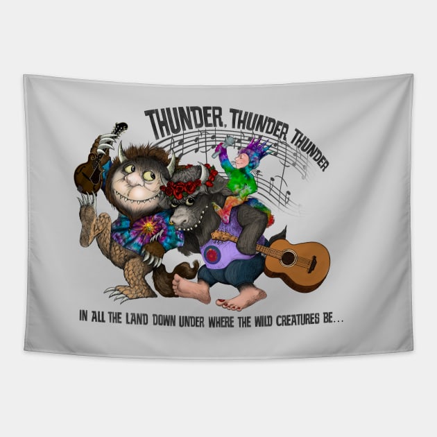 Wild Things/Thunder Tapestry by Dowling Art & Design