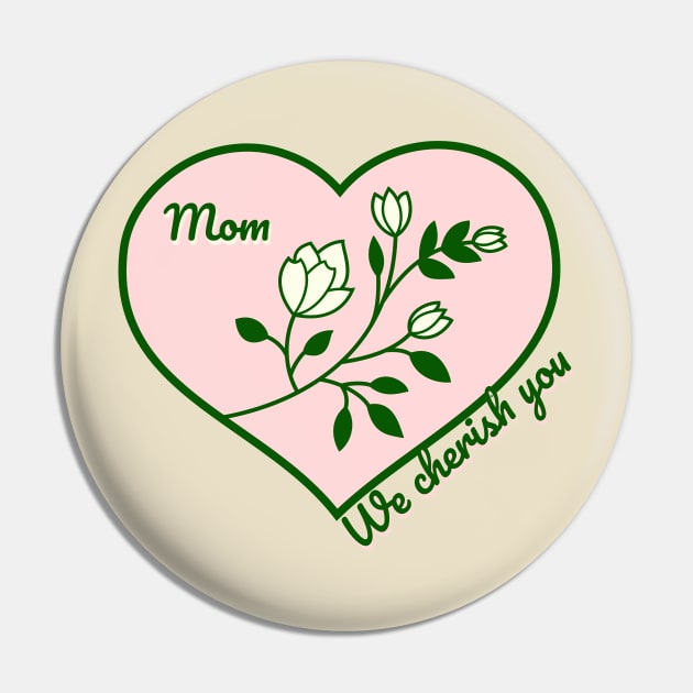 Family Hearts - Mom Pin by Baphamell