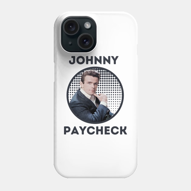 johnny paycheck || light green Phone Case by claudia awes