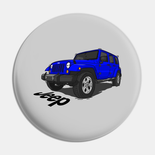 Jeep Wrangler - Blue Pin by 4x4 Sketch