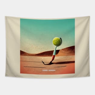 Funky Tennis Tapestry