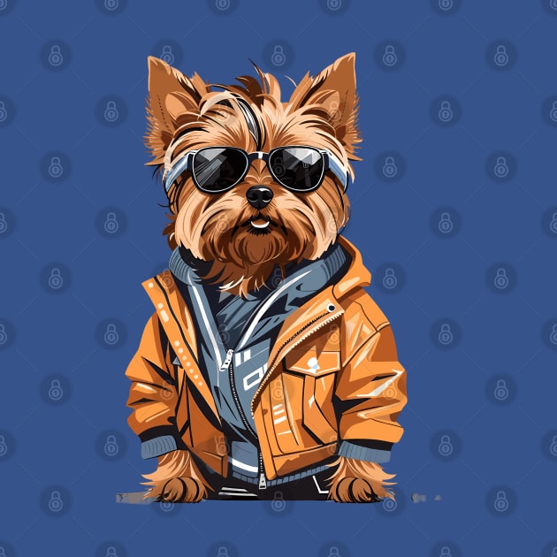 Yorkshire Terrier With Sunglasses by Graceful Designs