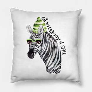 Cool Zebra Pillow