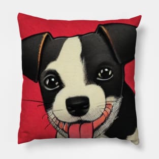 Just A Cute Jack Russell Terrier Puppy Pillow