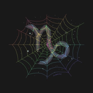 Rainbow Spiderweb Capricorn T-Shirt