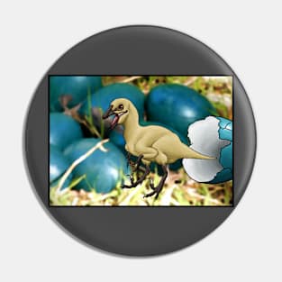 Raptor chick Pin