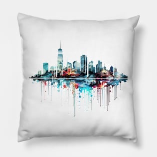 City Skylines Urbain World Fun Life Abstract Pillow