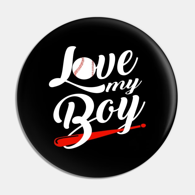 'I Love My Boys' Amazing Baseball Mom Gift Pin by ourwackyhome