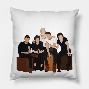 one direction sit together Pillow