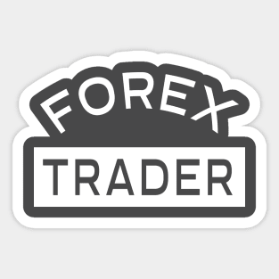 Fx , forex or foreign exchange trading round distressed logo - Forex  Trading - Sticker