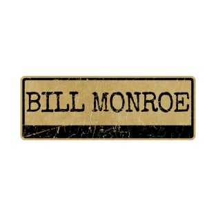 Aliska text black retro - Bill Monroe T-Shirt