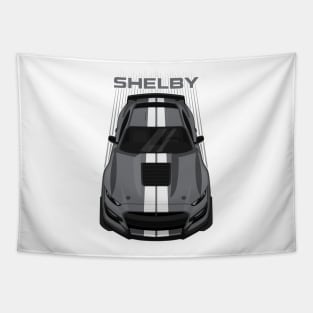 Ford Mustang Shelby GT500 2020-2021 - Magnetic Grey - White Stripes Tapestry