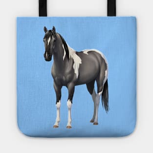 Gray Pinto Quarter Horse Grulla Paint Stallion Tote