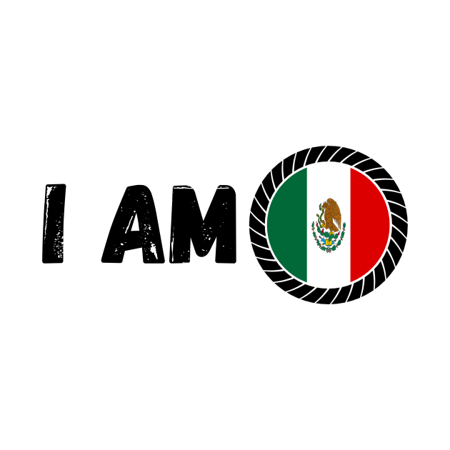 Mexican Heritage Mexico Roots Family DNA Flag Design by OriginalGiftsIdeas
