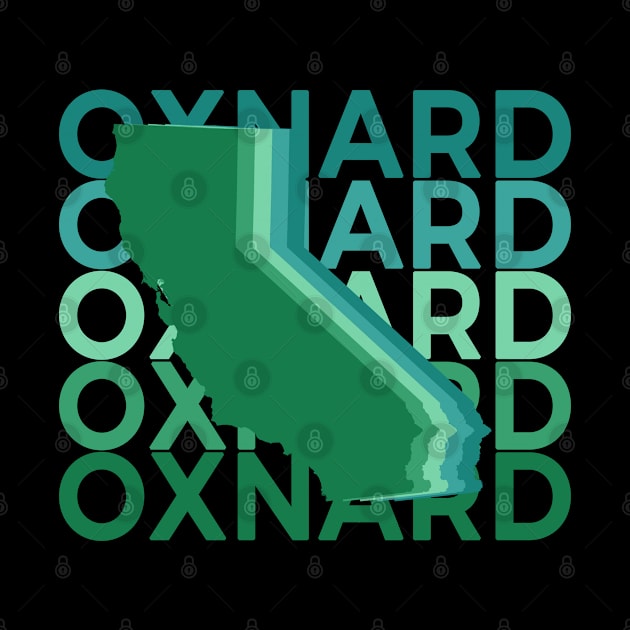 Oxnard California Green Repeat by easytees