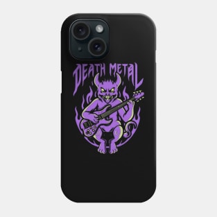 Death Metal Satanic Baphomet Cat Phone Case