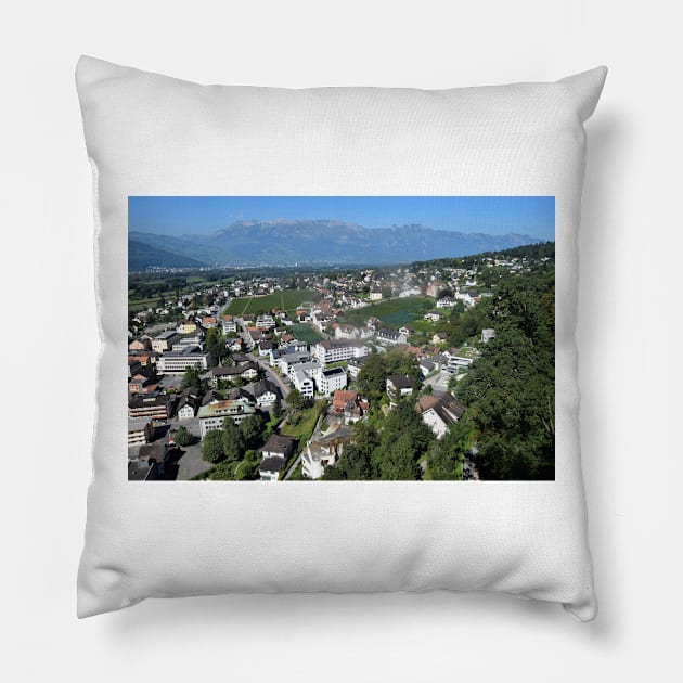 Vaduz, Liechtenstein Pillow by golan22may