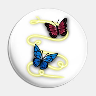 Butterfly glow Pin