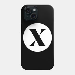 X (Letter Initial Monogram) Phone Case