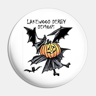 Lakewood Derby Demons Pumpkin Pin