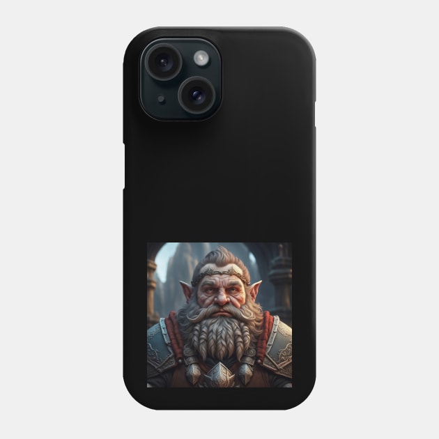 Realm of the Dwarven Monarch Phone Case by AICreativeArts