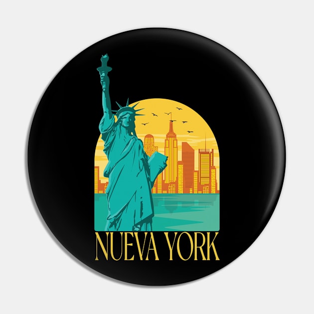 Nueva York Latin New York Spanish Pin by JayD World