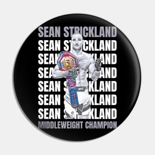 Sean Strickland New Middleweight Champion Pin