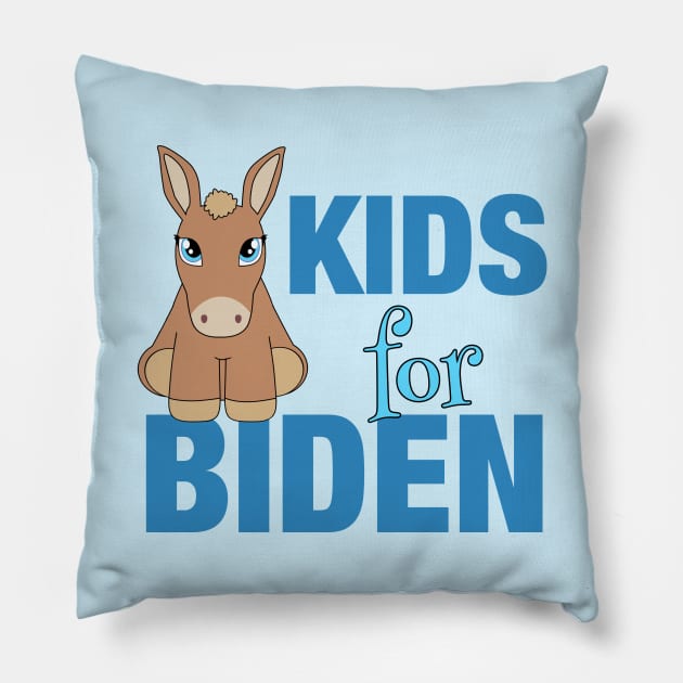 Kids for Biden Pillow by epiclovedesigns