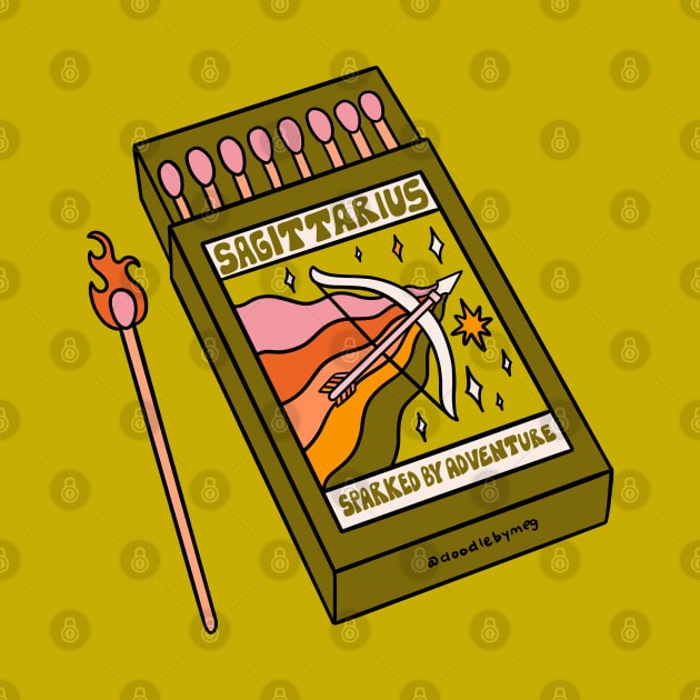 Sagittarius Matchbox by Doodle by Meg