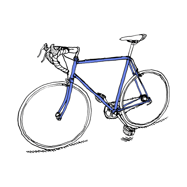 Blue Bike by nathanaelscheffler