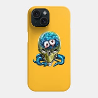 alien skull with eyes and tentacles Phone Case